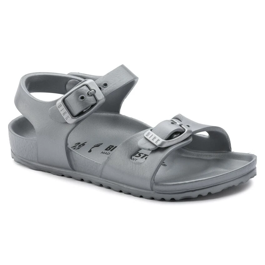 Birkenstock Rio Kids EVA Metallic Silver 4 Birkenstock Rio Kids EVA Metallic Silver - Image 2