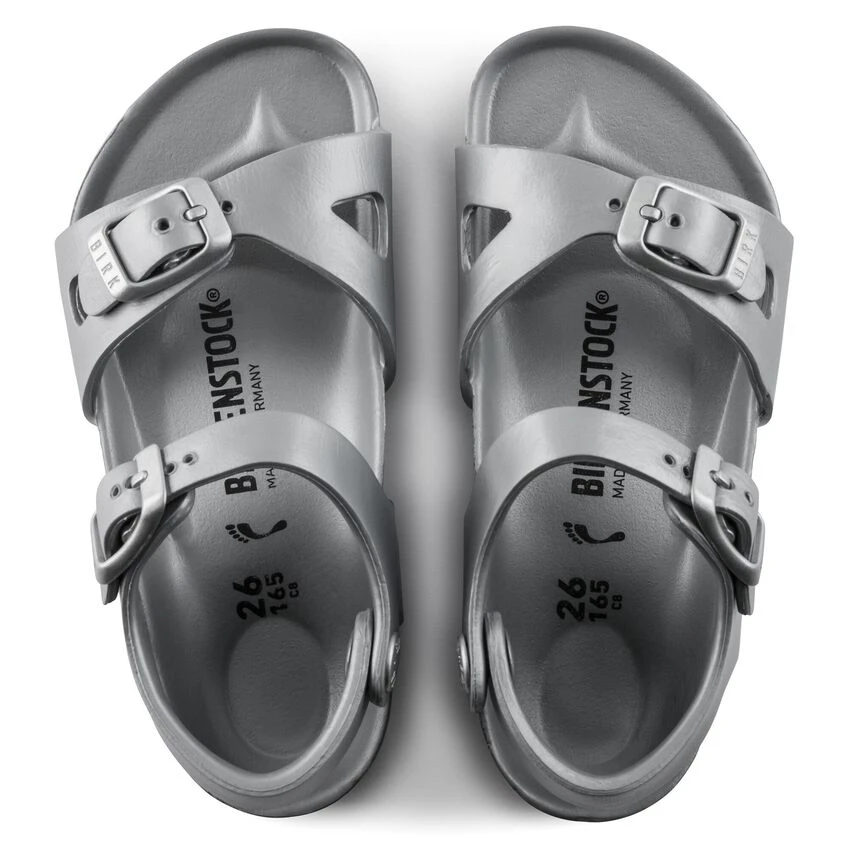 Birkenstock Rio Kids EVA Metallic Silver 6 Birkenstock Rio Kids EVA Metallic Silver - Image 4