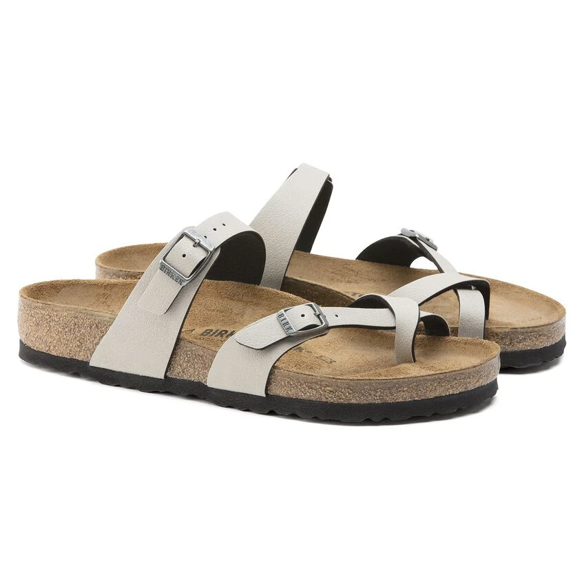 Birkenstock Mayari Birko-Flor Pull Up Stone 10 Birkenstock Mayari Birko-Flor Pull Up Stone - Image 8