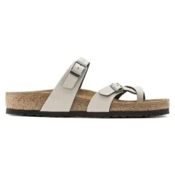 Birkenstock Mayari Birko-Flor Pull Up Stone 20 Birkenstock Mayari Birko-Flor Pull Up Stone -Birkenstock Sandal Shop 1005056 side