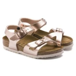 Birkenstock Rio Birko-Flor Electric Metallic Copper -Birkenstock Sandal Shop 1012520 pair