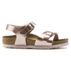 Birkenstock Rio Birko-Flor Electric Metallic Copper -Birkenstock Sandal Shop 1012520 side