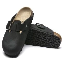 Birkenstock Boston Big Buckle Nubuck Leather Black 15 Birkenstock Boston Big Buckle Nubuck Leather Black -Birkenstock Sandal Shop 1016995 sole