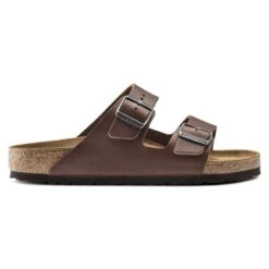 Birkenstock Arizona Natural Leather Vintage Wood Roast -Birkenstock Sandal Shop 1018626 side