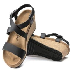 Sibyl Ring-Buckle Natural Leather Black -Birkenstock Sandal Shop 1018677 sole