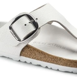 Birkenstock Gizeh Big Buckle Natural Leather -Birkenstock Sandal Shop 1018885 detail 1