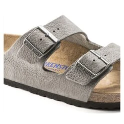 Birkenstock Arizona Nubuck Leather Desert Buck Whale Gray -Birkenstock Sandal Shop 1019006 detail 1
