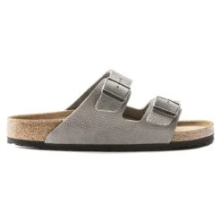 Birkenstock Arizona Nubuck Leather Desert Buck Whale Gray -Birkenstock Sandal Shop 1019006 side
