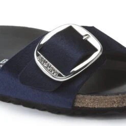 Birkenstock Madrid Big Buckle Velvet -Birkenstock Sandal Shop 1020160 detail 1