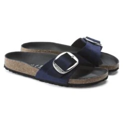 Birkenstock Madrid Big Buckle Velvet -Birkenstock Sandal Shop 1020160 pair