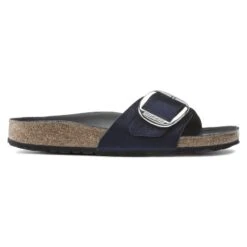 Birkenstock Madrid Big Buckle Velvet -Birkenstock Sandal Shop 1020160 side