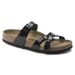 Birkenstock Franca Birko-Flor Patent Patent Black -Birkenstock Sandal Shop 1020177 1