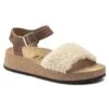 Glenda Natural Leather/Shearling -Birkenstock Sandal Shop 1020217