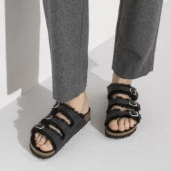 Birkenstock Florida Fresh Shearling Oiled Leather 14 Birkenstock Florida Fresh Shearling Oiled Leather -Birkenstock Sandal Shop 1020319 f closeup f