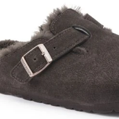 Birkenstock Boston Shearling Suede Leather -Birkenstock Sandal Shop 1020529 detail 1