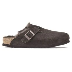 Birkenstock Boston Shearling Suede Leather -Birkenstock Sandal Shop 1020529 side