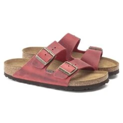 Birkenstock Arizona Oiled Leather Fire Red 19 Birkenstock Arizona Oiled Leather Fire Red -Birkenstock Sandal Shop 1020730 pair