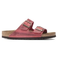 Birkenstock Arizona Oiled Leather Fire Red 20 Birkenstock Arizona Oiled Leather Fire Red -Birkenstock Sandal Shop 1020730 side