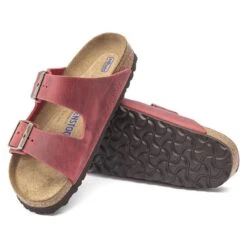 Birkenstock Arizona Oiled Leather Fire Red 17 Birkenstock Arizona Oiled Leather Fire Red -Birkenstock Sandal Shop 1020730 sole