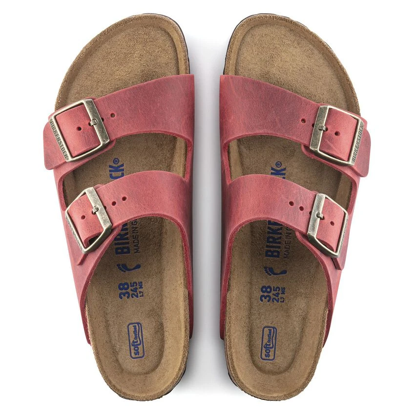 Birkenstock Arizona Oiled Leather Fire Red 9 Birkenstock Arizona Oiled Leather Fire Red - Image 7