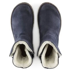 Birkenstock Uppsala Shearling Suede Leather Navy 12 Birkenstock Uppsala Shearling Suede Leather Navy -Birkenstock Sandal Shop 1021064 top