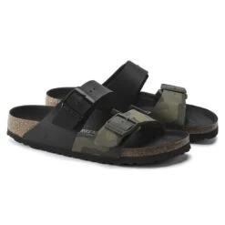 Birkenstock Arizona Split Birko-Flor Black/Desert Soil Camo Green 16 Birkenstock Arizona Split Birko-Flor Black/Desert Soil Camo Green -Birkenstock Sandal Shop 1021131 pair