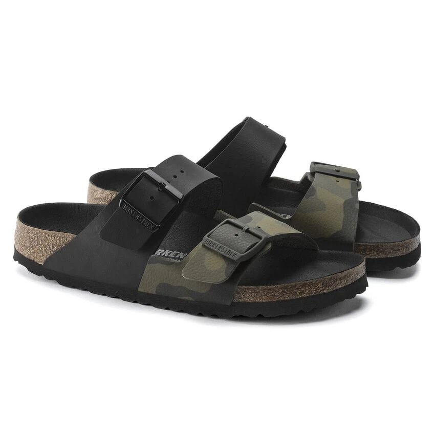 Birkenstock Arizona Split Birko-Flor Black/Desert Soil Camo Green 8 Birkenstock Arizona Split Birko-Flor Black/Desert Soil Camo Green - Image 6