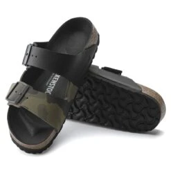 Birkenstock Arizona Split Birko-Flor Black/Desert Soil Camo Green 14 Birkenstock Arizona Split Birko-Flor Black/Desert Soil Camo Green -Birkenstock Sandal Shop 1021131 sole