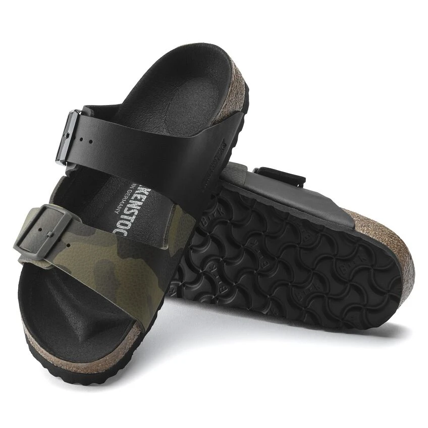 Birkenstock Arizona Split Birko-Flor Black/Desert Soil Camo Green 6 Birkenstock Arizona Split Birko-Flor Black/Desert Soil Camo Green - Image 4