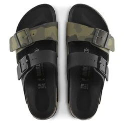 Birkenstock Arizona Split Birko-Flor Black/Desert Soil Camo Green 15 Birkenstock Arizona Split Birko-Flor Black/Desert Soil Camo Green -Birkenstock Sandal Shop 1021131 top