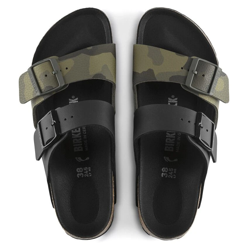 Birkenstock Arizona Split Birko-Flor Black/Desert Soil Camo Green 7 Birkenstock Arizona Split Birko-Flor Black/Desert Soil Camo Green - Image 5