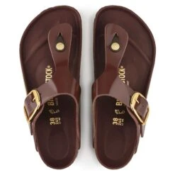 Birkenstock Gizeh Natural Leather Patent 16 Birkenstock Gizeh Natural Leather Patent -Birkenstock Sandal Shop 1021477 top