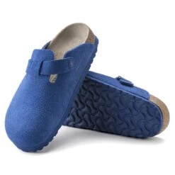 Birkenstock Boston Suede Leather Ultra Blue -Birkenstock Sandal Shop 1022556 sole