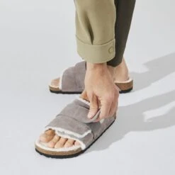 Birkenstock Kyoto Suede Leather -Birkenstock Sandal Shop 1023197 detail 8