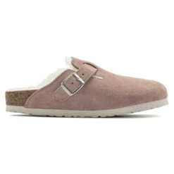 Birkenstock Boston Suede Leather/ Shearling -Birkenstock Sandal Shop 1023281 side