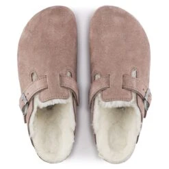 Birkenstock Boston Suede Leather/ Shearling -Birkenstock Sandal Shop 1023281 top