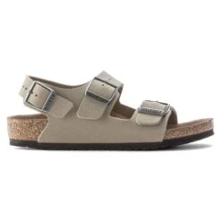Birkenstock Milano Kids Birko-Flor Nubuck 14 Birkenstock Milano Kids Birko-Flor Nubuck -Birkenstock Sandal Shop 1023423 side