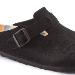 Birkenstock Boston Suede Leather Black 20 Birkenstock Boston Suede Leather Black -Birkenstock Sandal Shop 1023452 detail 1