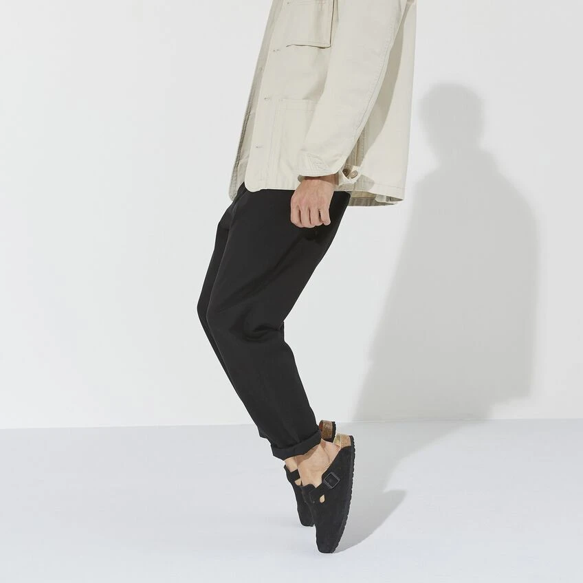 Birkenstock Boston Suede Leather Black 5 Birkenstock Boston Suede Leather Black - Image 3