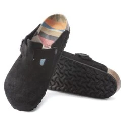 Birkenstock Boston Suede Leather Black 16 Birkenstock Boston Suede Leather Black -Birkenstock Sandal Shop 1023452 sole