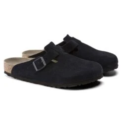 Birkenstock Boston Suede Leather Midnight -Birkenstock Sandal Shop 1023865 pair