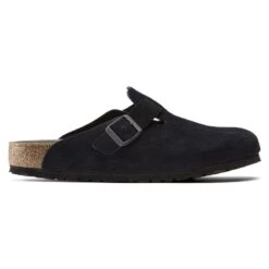 Birkenstock Boston Suede Leather Midnight -Birkenstock Sandal Shop 1023865 side