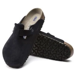 Birkenstock Boston Suede Leather Midnight -Birkenstock Sandal Shop 1023865 sole