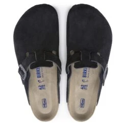Birkenstock Boston Suede Leather Midnight -Birkenstock Sandal Shop 1023865 top