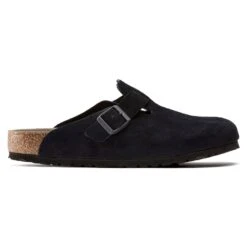 Birkenstock Boston Suede Leather Midnight -Birkenstock Sandal Shop 1023910 side
