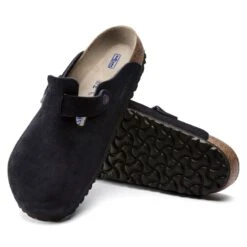 Birkenstock Boston Suede Leather Midnight -Birkenstock Sandal Shop 1023910 sole