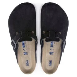 Birkenstock Boston Suede Leather Midnight -Birkenstock Sandal Shop 1023910 top