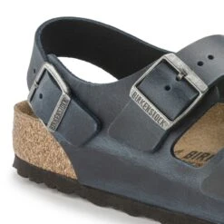 Birkenstock Milano Oiled Leather -Birkenstock Sandal Shop 1023924 detail 1