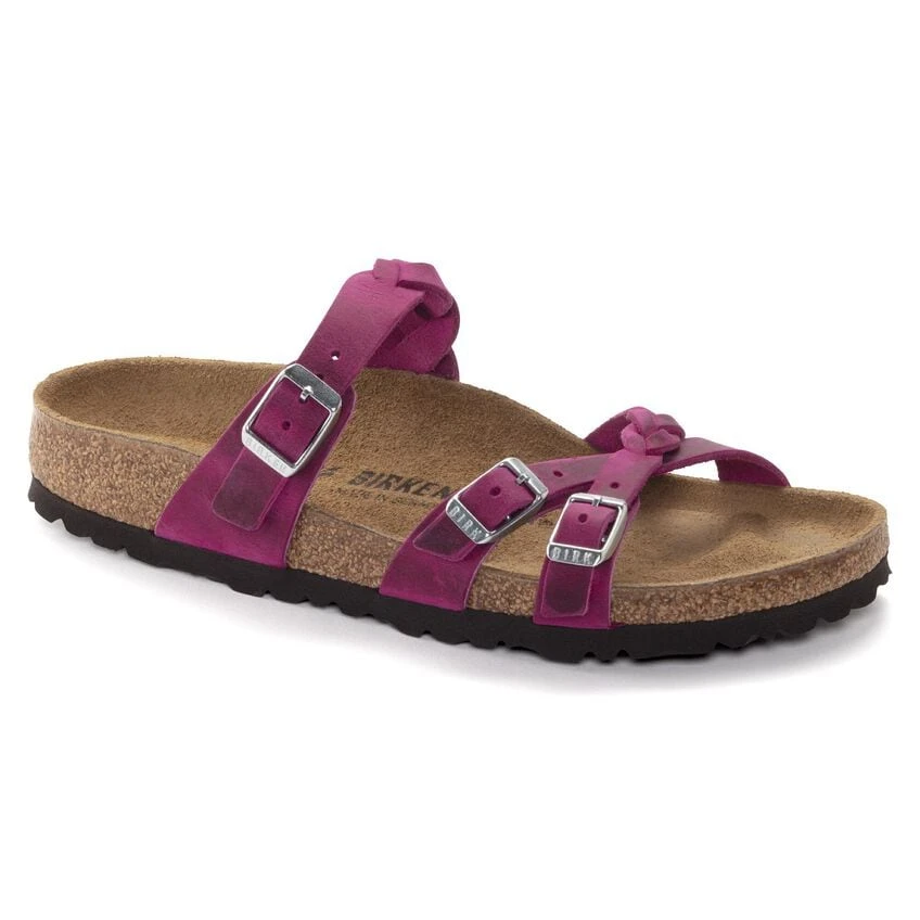 Birkenstock Franca Braid Oiled Leather Festival Fuchsia 4 Birkenstock Franca Braid Oiled Leather Festival Fuchsia - Image 2