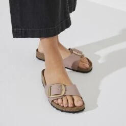 Birkenstock Madrid Big Buckle Nubuck Leather 14 Birkenstock Madrid Big Buckle Nubuck Leather -Birkenstock Sandal Shop 1024039 f closeup f
